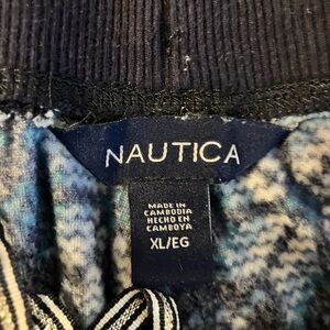 Nautica Blue and Black Pajama Set